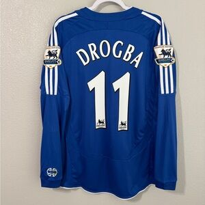 Adidas Blue Chelsea FC 2006/2007 Drogba EPL home jersey